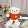 Orso bianco in maglione rosso