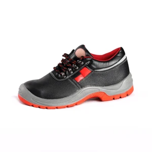 Low-cut Cow Leather Durability Construction Security Shoes Anti Smash Puncture-proof Safety Shoes with Reflective Can OEM/ODM