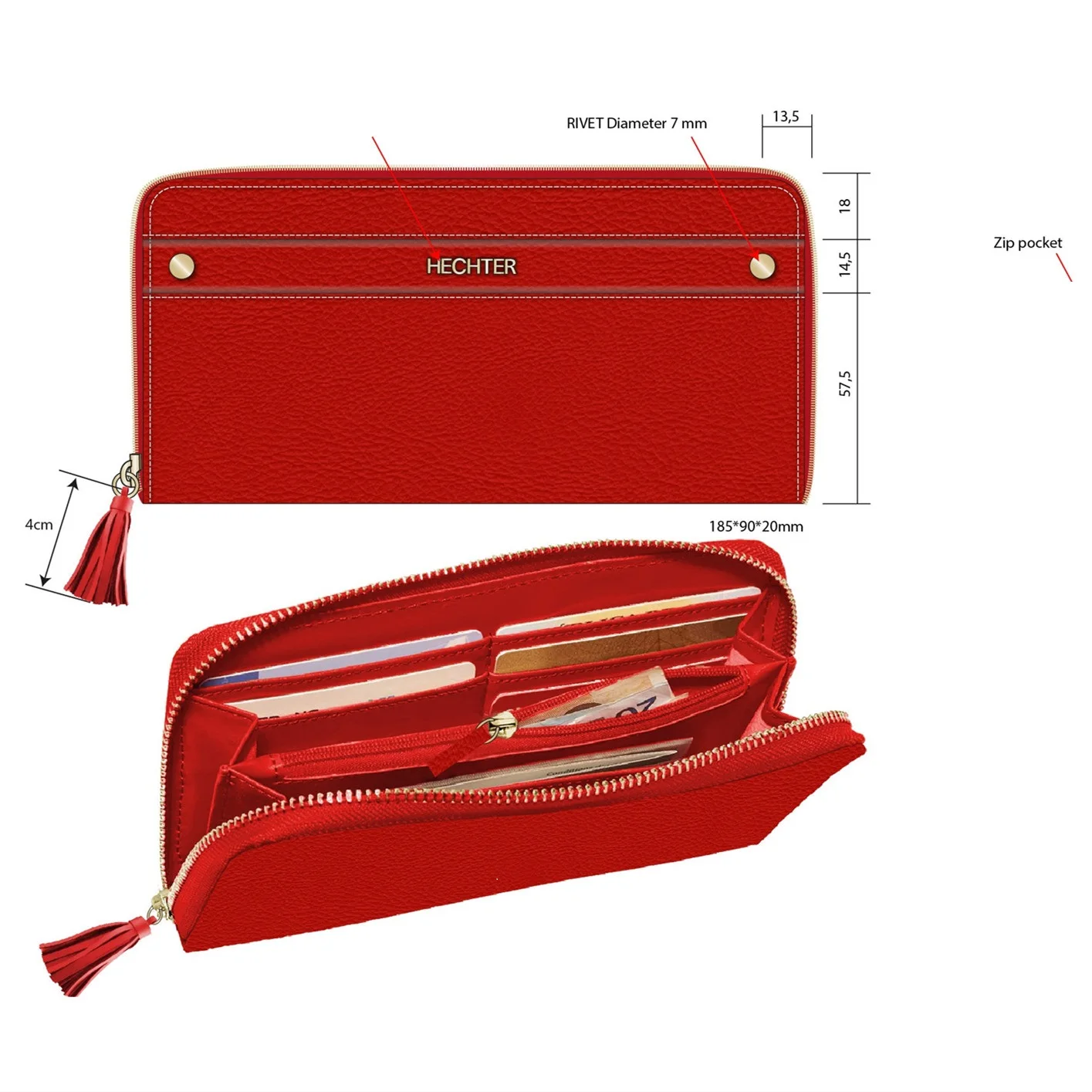 Pequeños artículos de piel Lacoste Mujer | Tarjetero de mujer Chantaco  grande de piel piqué estampada con cremallera SKYWAY BADGE « Portelamor
