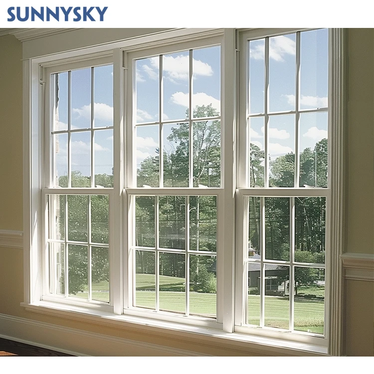 Sunnysky American Style Double Hung Sash Aluminum Window Vertical up ...