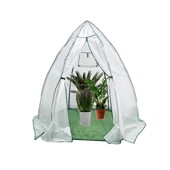 Spire-designed Hexagonal Portable Mini Garden Greenhouse with PE Cover for Winter Protection Greenhouse