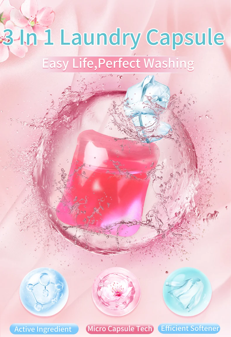 Eco Friendly Wash Soap Capsule Water Soluble Film Clean Liquid Washing