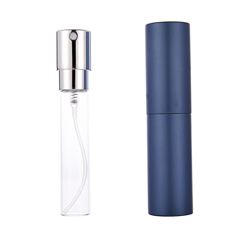 Travel Spray Bottle Custom Luxury Mini Pocket Size Refillable 8ml 10ml White Twist Perfume Round Atomizer Travel Cosmetic Spray Bottle