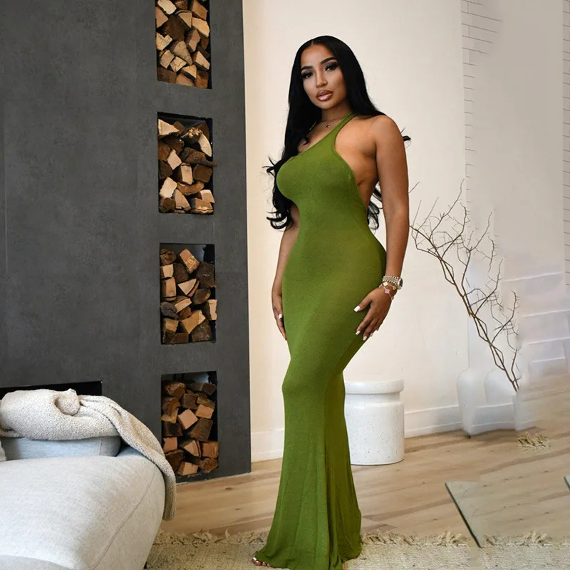Wholesale 2022 Trendy Black Women Sexy Dresses Halter Lace-up Hollow Out  Diamond Bodycon Dress Evening Dresses From m.alibaba.com
