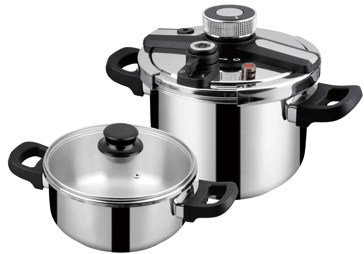 Pressure Cookers Quick Cooking SS304 Gas Pressure Cooker Stainless Steel