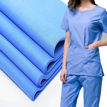 Wholesale Design TC custom cotton doctor nurse scrub dyed uniform fungi-proofing medical fabric