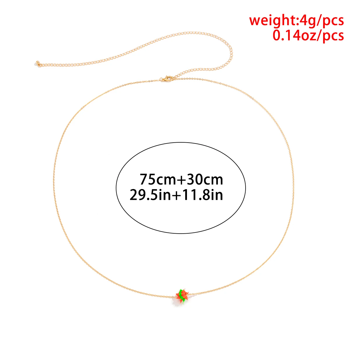
SHIXIN New Arrival Red Green Soft Pottery Beaded Waist Chain Cute Soft Clay Link Belly Chain Handmade Body Jewelry Chain Women 