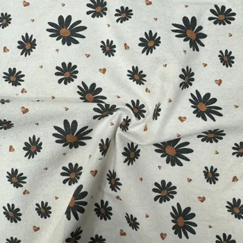 150GSM Wholesale Wholesale Square Pattern Printed Fabric Flannel Cotton Short Brushed Fabric for Children Dress Clothing