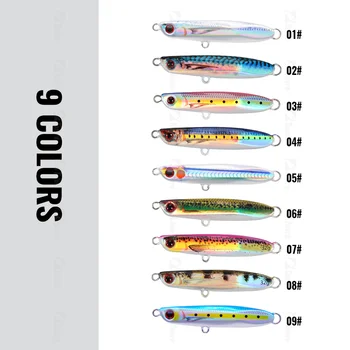 3D Hard Simulation Printing Jigging Lure Drag Metal Cast Fishing Jigs Lead Material Fishing Spoons Lures – Metal Jig – view 5