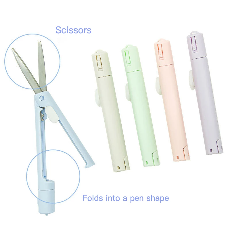 Wholesale Cutter Small Sewing Scissors Folding Student Mini Pen Ceramic Scissors Sewing Scissors Needlework Cutting