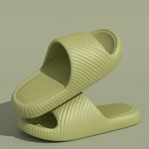 EVA Material Open Toe Indoor Summer for Slippers for Couples Waterproof Comfortable Soft Anti-Slippery Candy Colors for Home Use