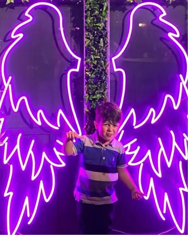 Multiple Style Angel Wings Sign Free Design Led Flex Light Letter Light Custom Led Neon Sign Angel Wing for Home Bar Party Gift
