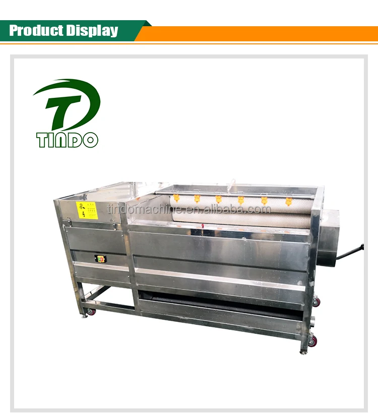 small industry Vegetable processing Machines Brush cleaning peeling machine hot sale onion peeling machine