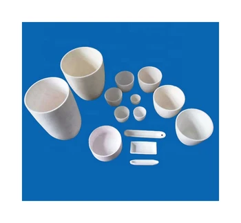 9.5 Dielectric Constant High Temperature Alumina Zirconia Ceramic Crucible For Industrial
