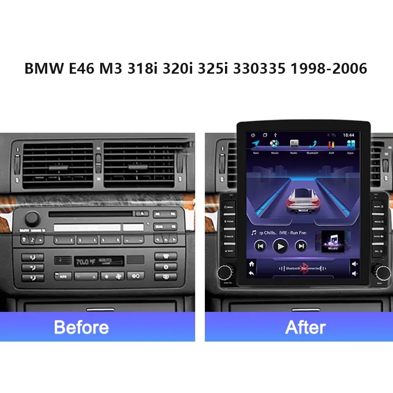 9.7'' Android Radio  Multimedia Player Gps Navigation Carplay Android Auto for BMW E46 E60 E90 E36 E30 E34  E70 E87