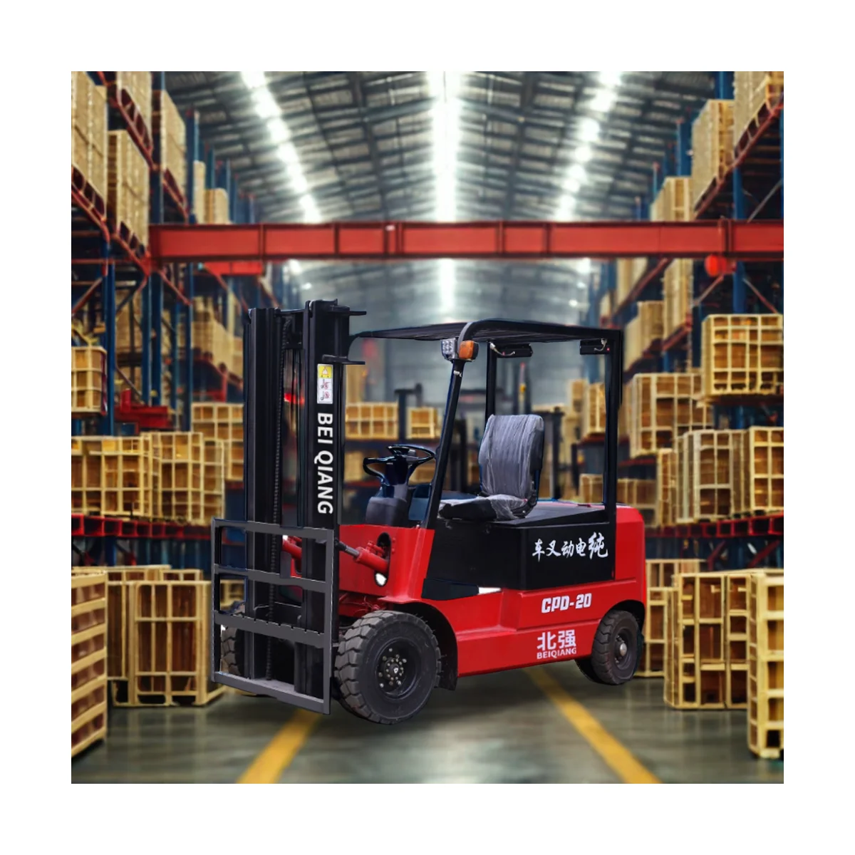 Factory direct sale economical 2000kg electric forklift 2ton electric forklift battery portable for sale