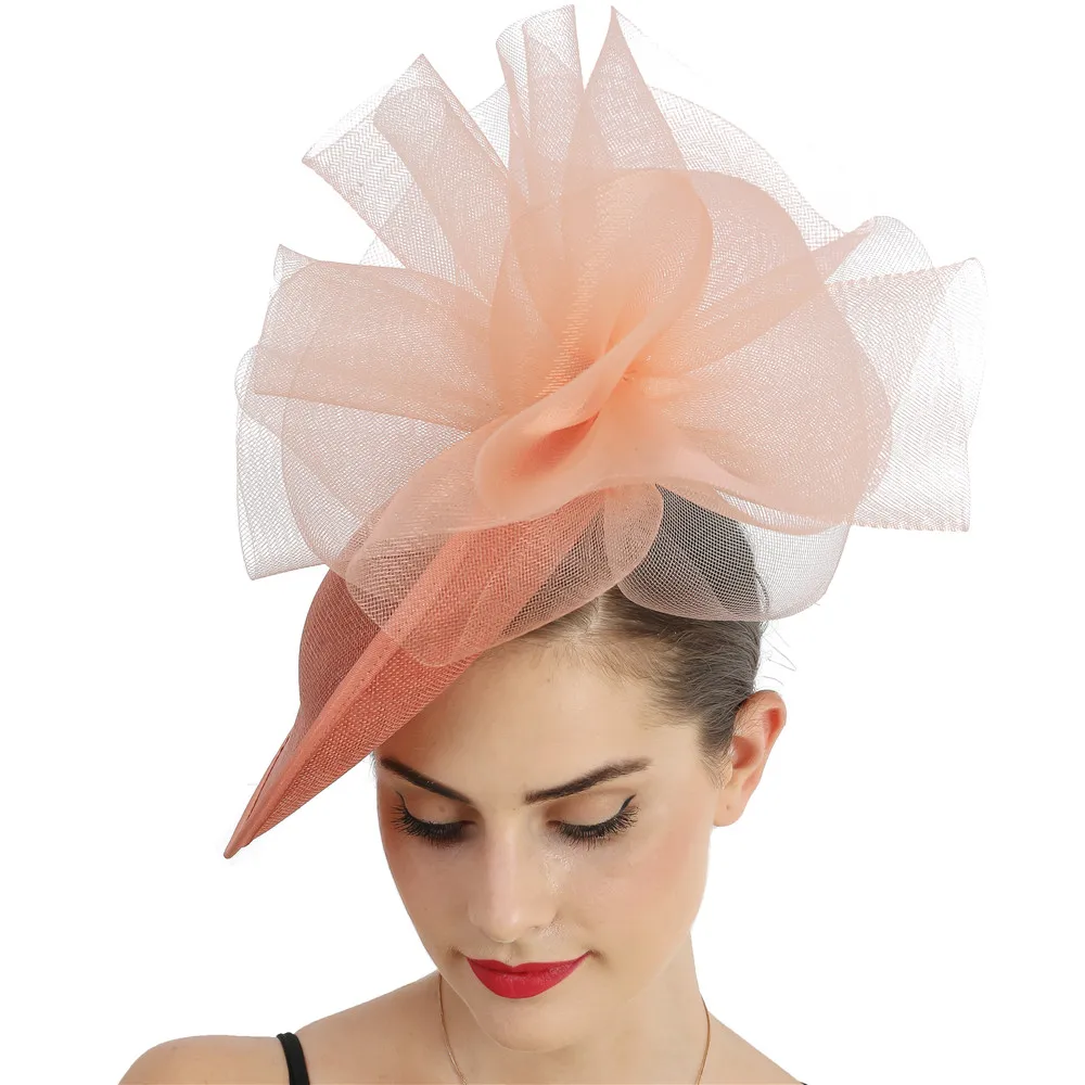 Custom made wide Brim deals fascinator hat.