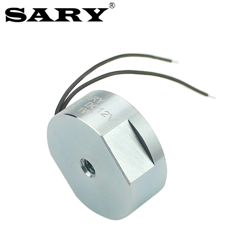 SARY DC 12V Circular Holding Electromagnet LY2510 Holding Force 6KG Solenoid Holding Electromagnetic Chuck