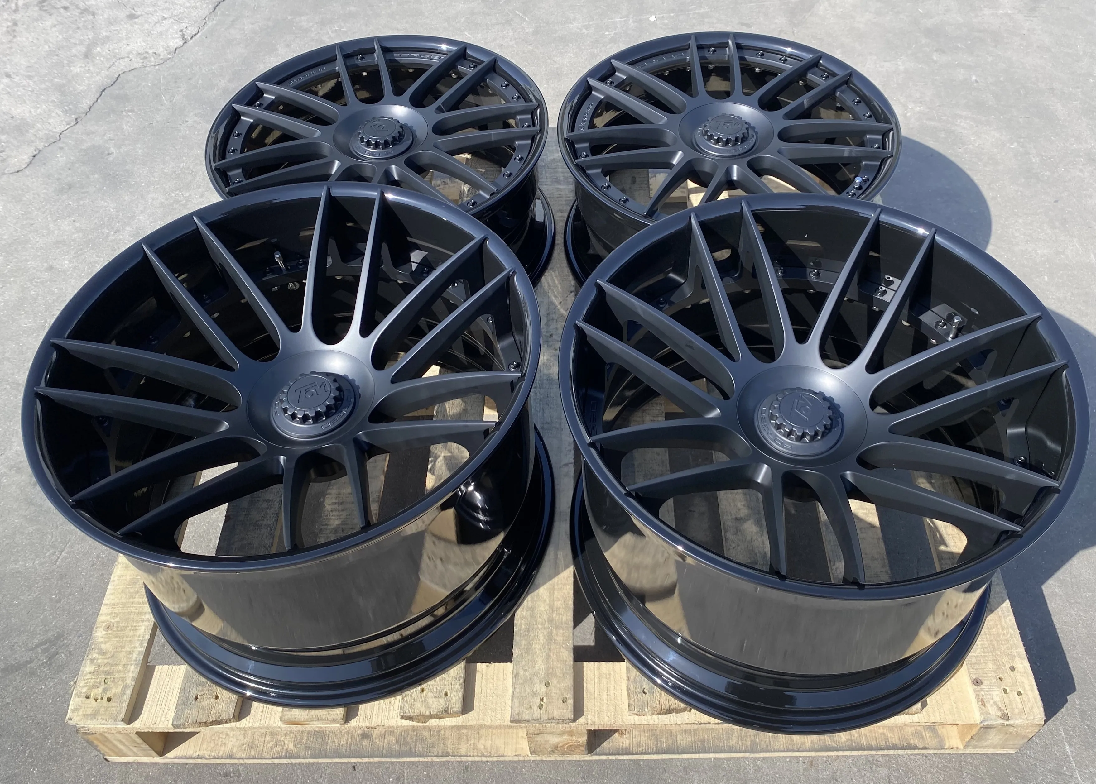 GVICHN matte black multi spoke aluminum alloy forged wheel 17 18 19 20 21 22 inch high quality rims 5x112 5x114.3 5x120