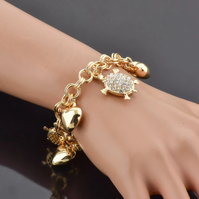 NOGU Lucky | 18K Gold | Crystal Dice Charm Bracelet