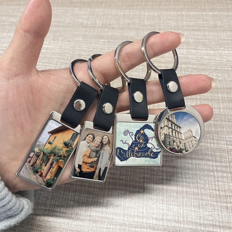 Make Your Own Logo Photo Keychain Sublimation Metal Keychain Wholesale  Custom Keychains