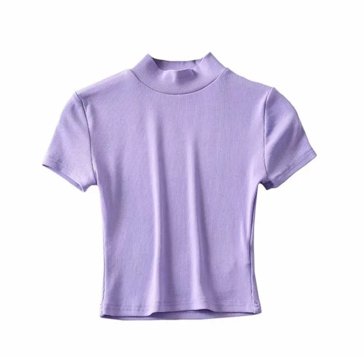 Wholesale Women's Short Sleeve T-Shirt Custom Plain Round-Neck Cotton Blank  Slim Fit Women's T-Shirts - China T Shirts and T-Shirt price