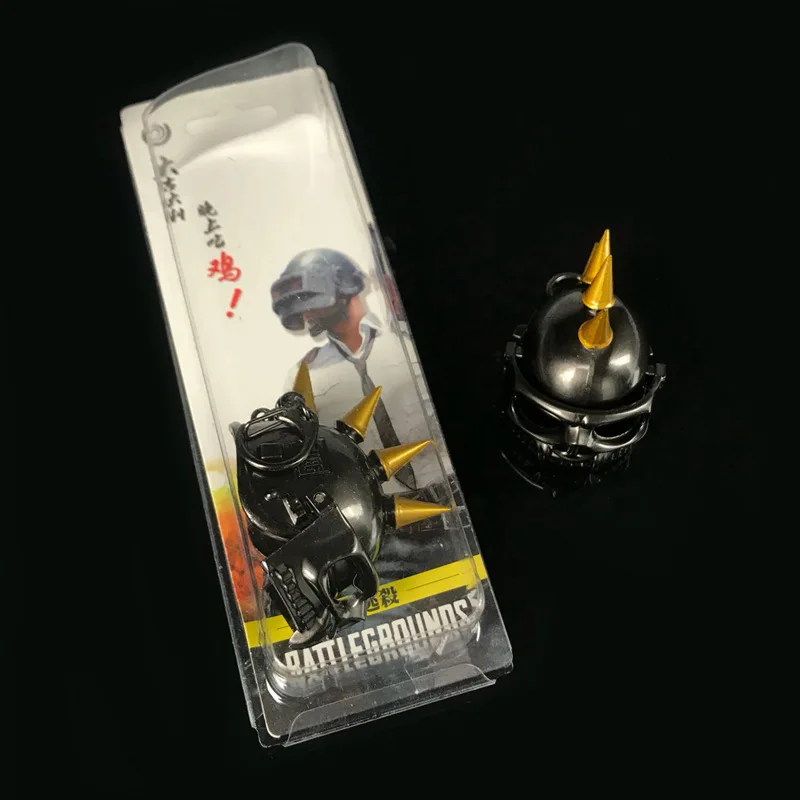 PUBG Pan Keychain Cosplay Prop – Metal Level 3 Helmet Backpack