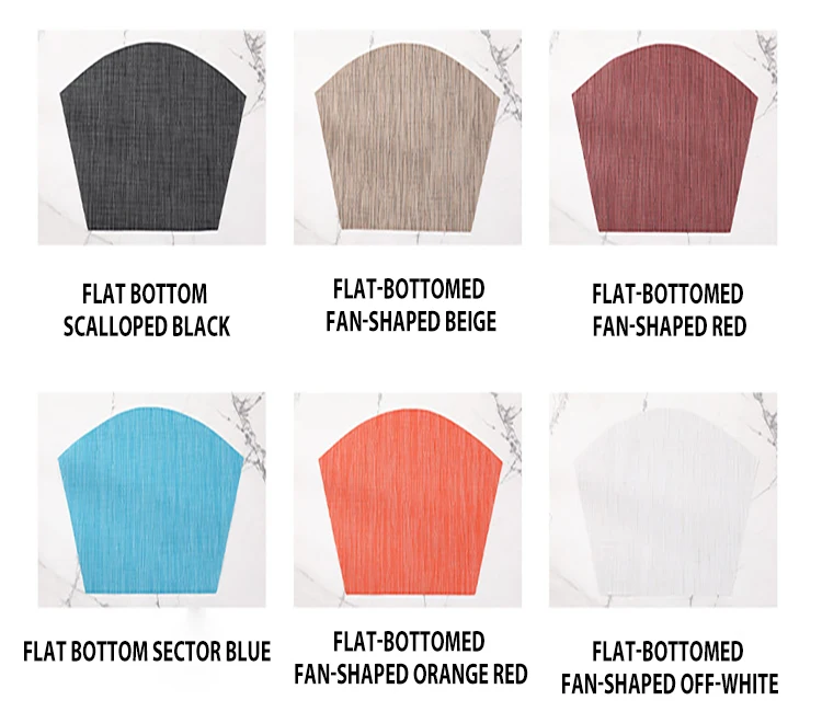 Starunk Hot Selling Wedge Woven Placemat For Round Dining Table Durable