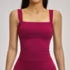 Camiseta sin mangas roja