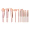 10 sachets de poudre rose pêche portables - emballage OPP