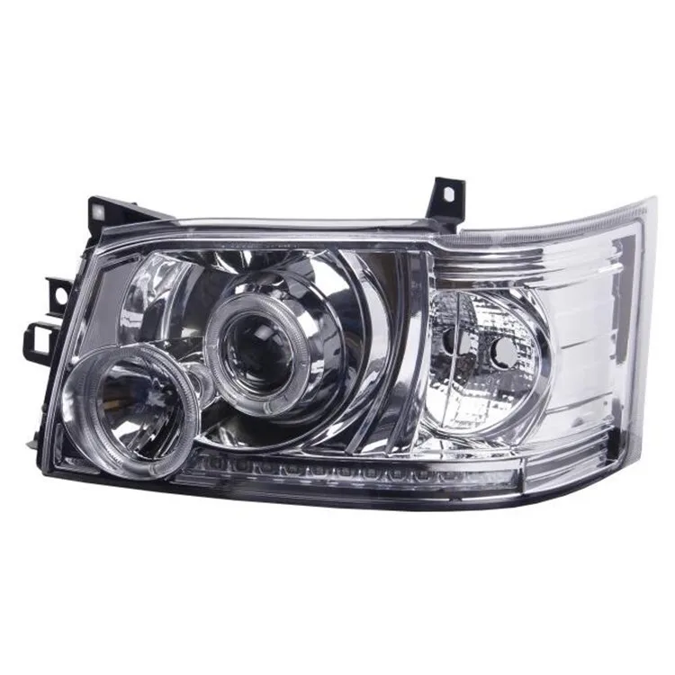 LED Headlights for Hiace 2005-2009 Modified Head Lamp Included Lens Angel Eye LED Headlights