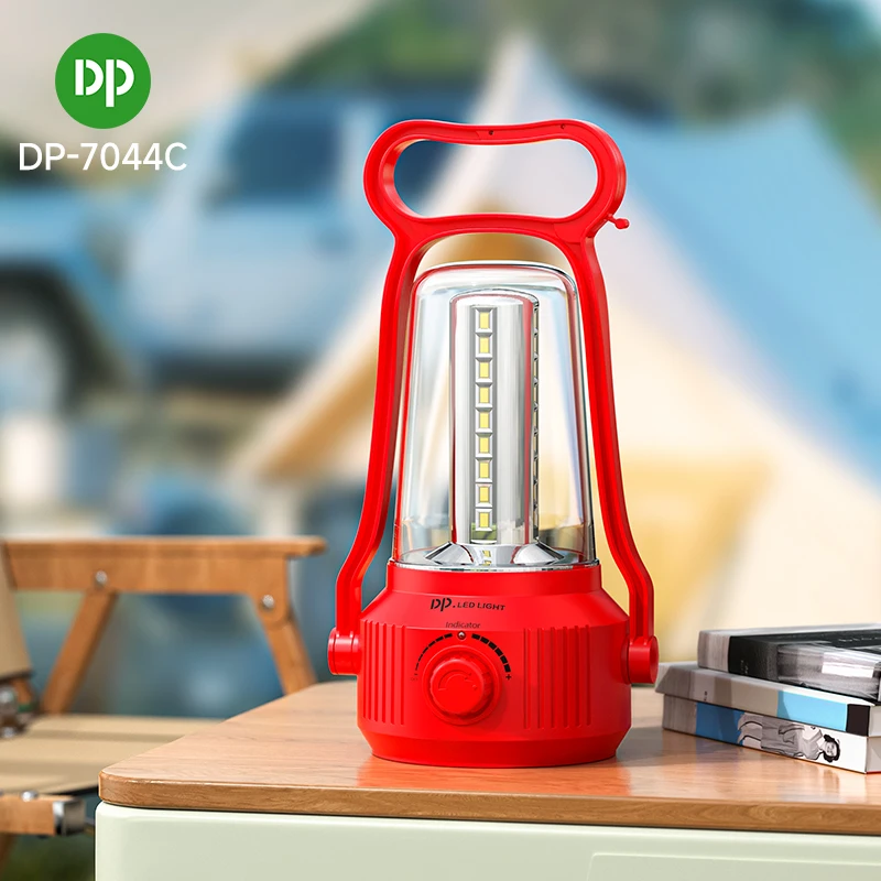 DP Led Camping Lantern Light Portable Rechargeable Battery Powered Outdoor Lighting Waterproof Lamp Solar Charging