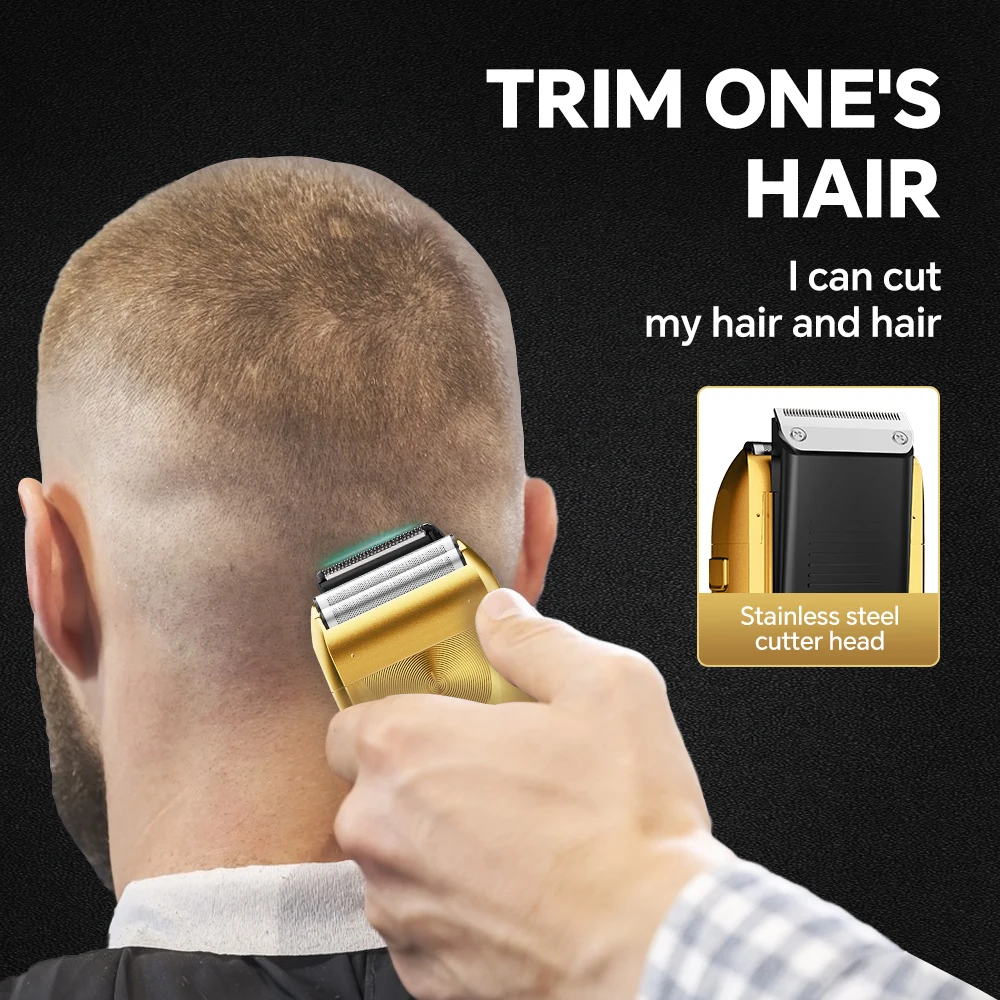 Intelligent Digital Shaving Device for Household Use High-Power Reciprocating Electric Shaver for Whiteness on Bald Heads Beards details