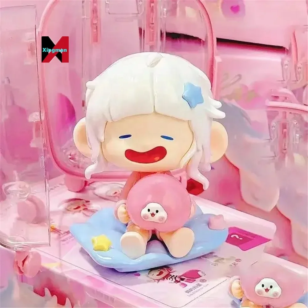 Lanlan Llan Pink Dream Series caja ciega figuras de acción juguete muñecas  Kawaii modelo coleccionable decoraciones de escritorio niños Juguetes