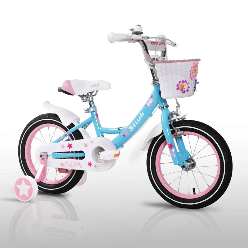 JOYKIE 12 14 16 18 Inch Pink White Girls Bike Princess Kids Bicycles for  10 11 Years Children