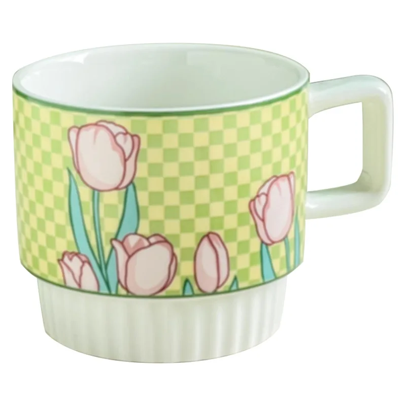 porcelain stackable mug 320ml for serving coffee , chocolate or tea stack well on each other coffee cup and tea set