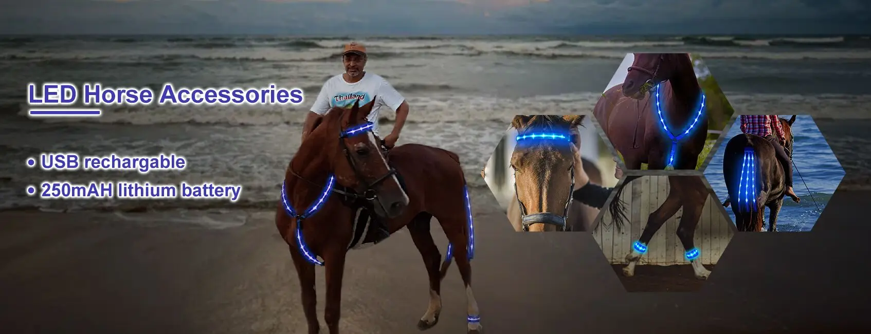 New Arrival Flashing Horse Breastplate Led Light Up Horse Harness Buy