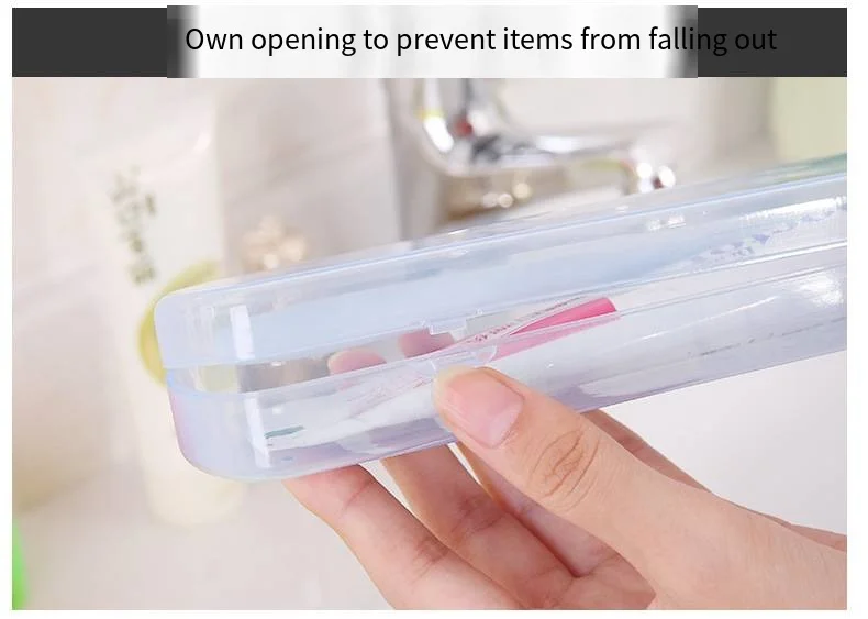 New candy-colored toothbrush case portable transparent toothpaste storage case business travel dental set wholesale factory