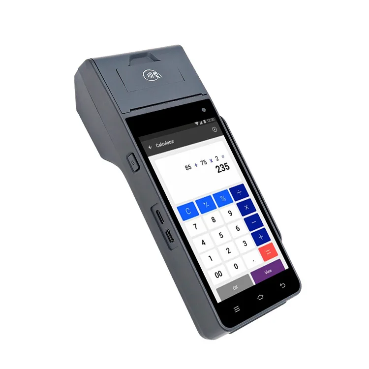 ZCS Z90 Android POS System with MSR IC NFC Reader Wireless Cash Register China POS Machines with Printer