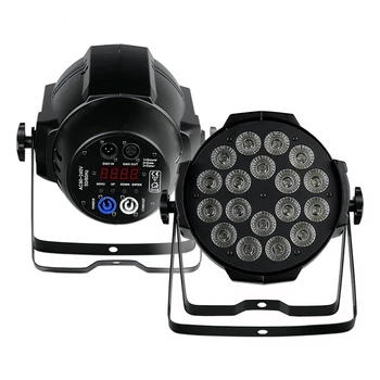 18x12W RGBW 4in1 led par 64 can stage light Powercon in out  Wedding LED wash parcan stage lighting