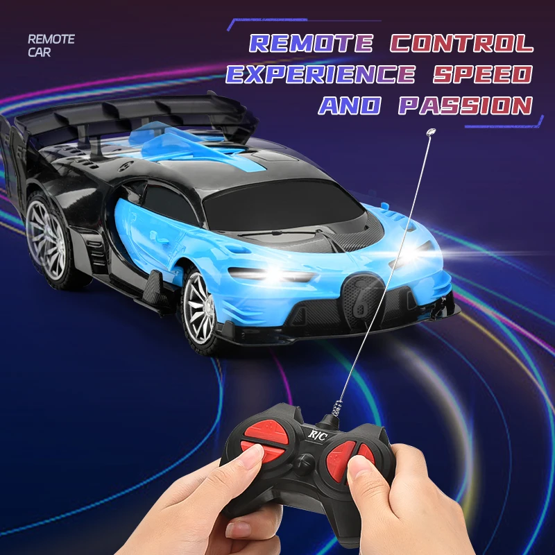 HW 1:22 4CH Remote Control Bugatti Lambo Simulation Cool Sports Car Model Children's RC Radio Electric Toys Sets for Boys