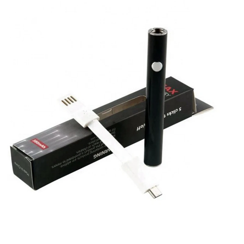 Аккумулятор с регулируемым напряжением micro usb MAX vape pen батарея резьбой 380 мАч