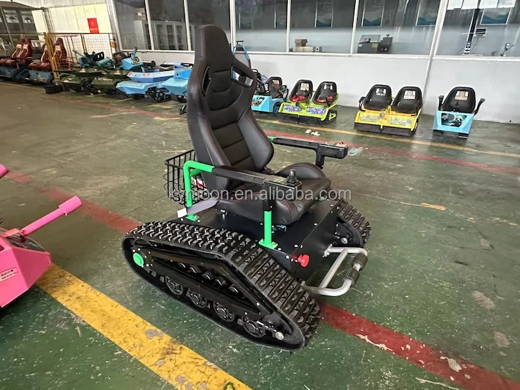 off Road Rubber Tracked Wheelchair with Remote Control Motor Power Atv Utv Rubber Crawler Triangle System