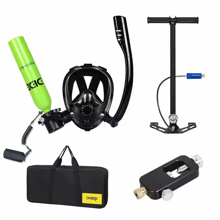 RS DIDEEP X3000PLUS Refillable 0.5L Mini Scuba Lung Breathing Air Tank With Sub Mask Portable Bag