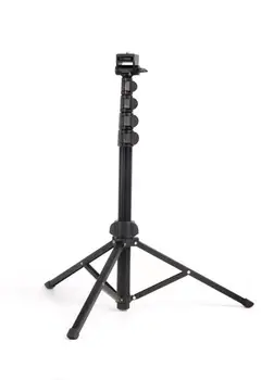 MT39 61inch Heavy Duty Aluminum Extendable Cell Phone Tripod Stand Selfie Stick Tripod with Phone Clip detail image