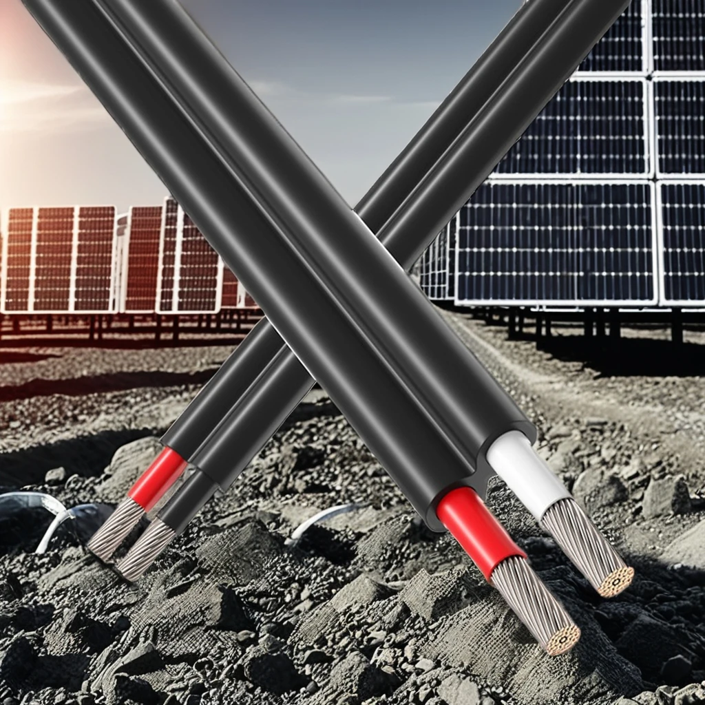 Huaqi Solarkabel 6 mm2 elektrische Leitungen und Kabel PVC & xlpe isolierte Kupferkern elektrische Draht für Solarzellen