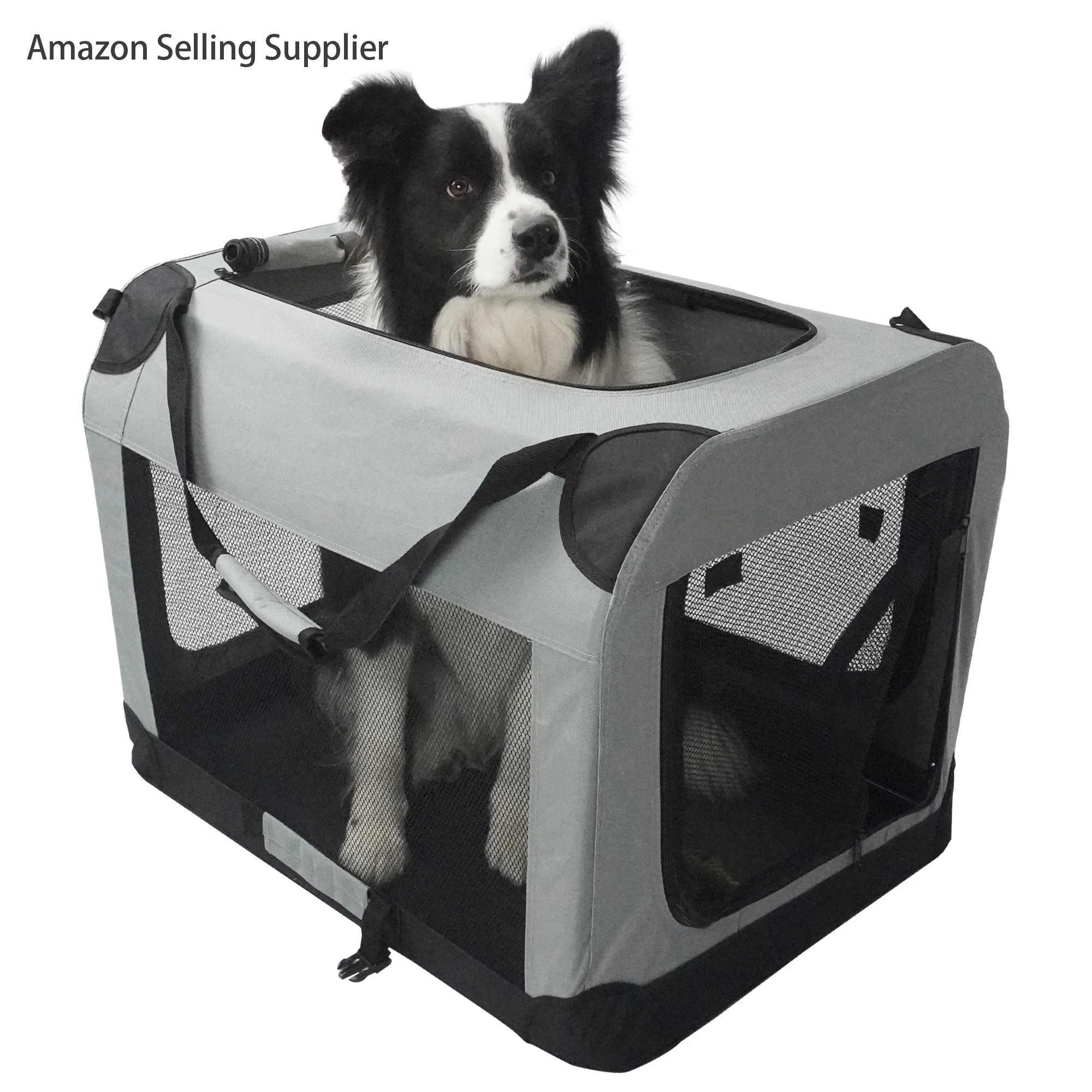 Cat Travel Cage Portable for Car Foldable Cat Cage Kennel for