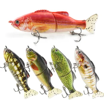 New small size 2 section  trout Bass lure Slow Sinking Swimming hard Lure Saltwater Multi Jointed lure