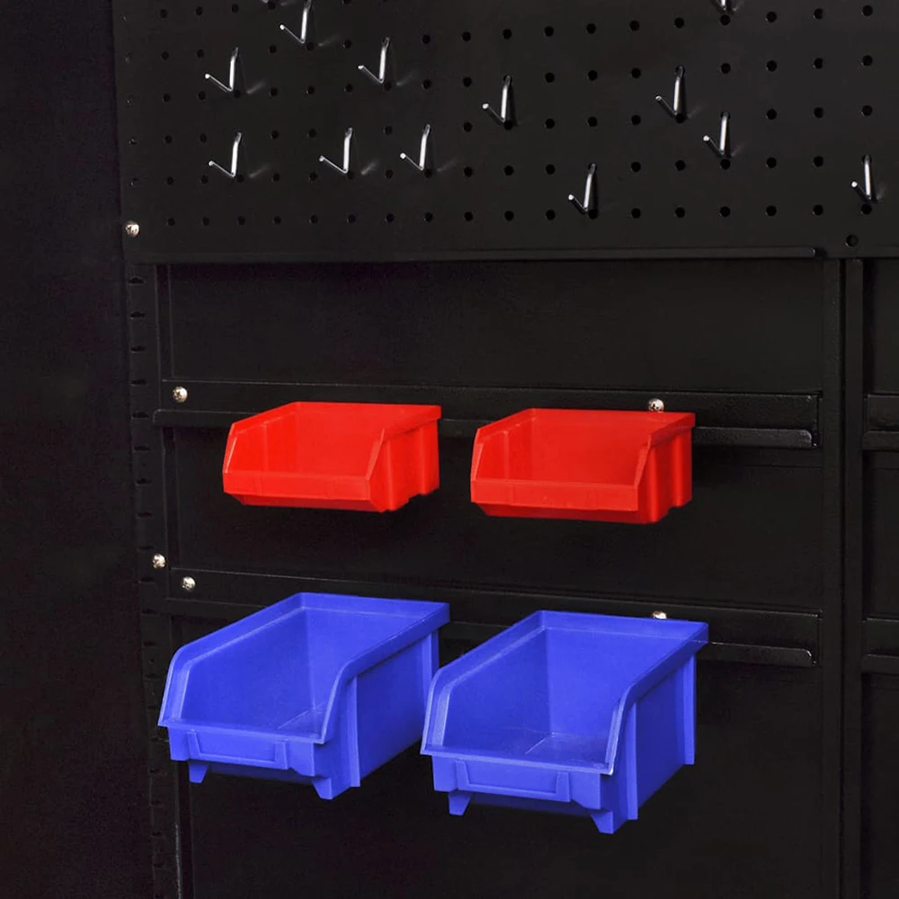 Customized Garage Workshop Car Storage Metal Tool Cabinet, Cupboard 2 Doors 3 Drawers with Pegboard Rack factory