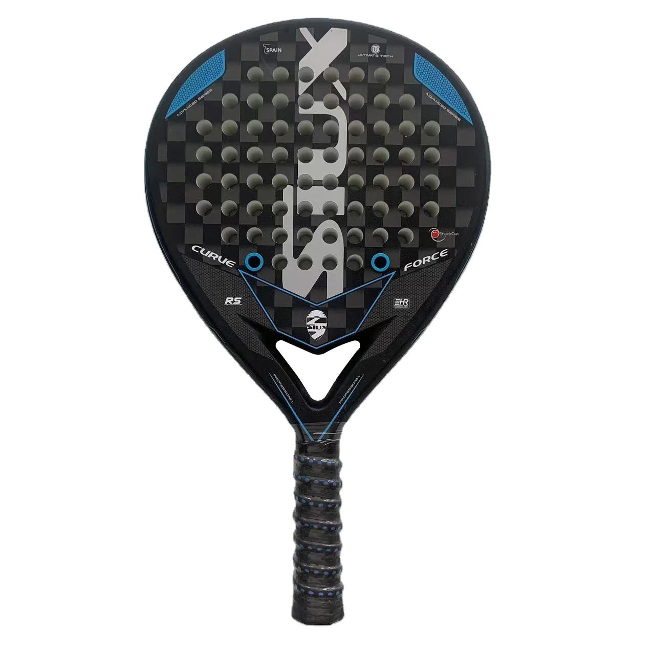 New Design Padel Racket Carbon Fiber Power Lite Pop Tennis Paddle ...